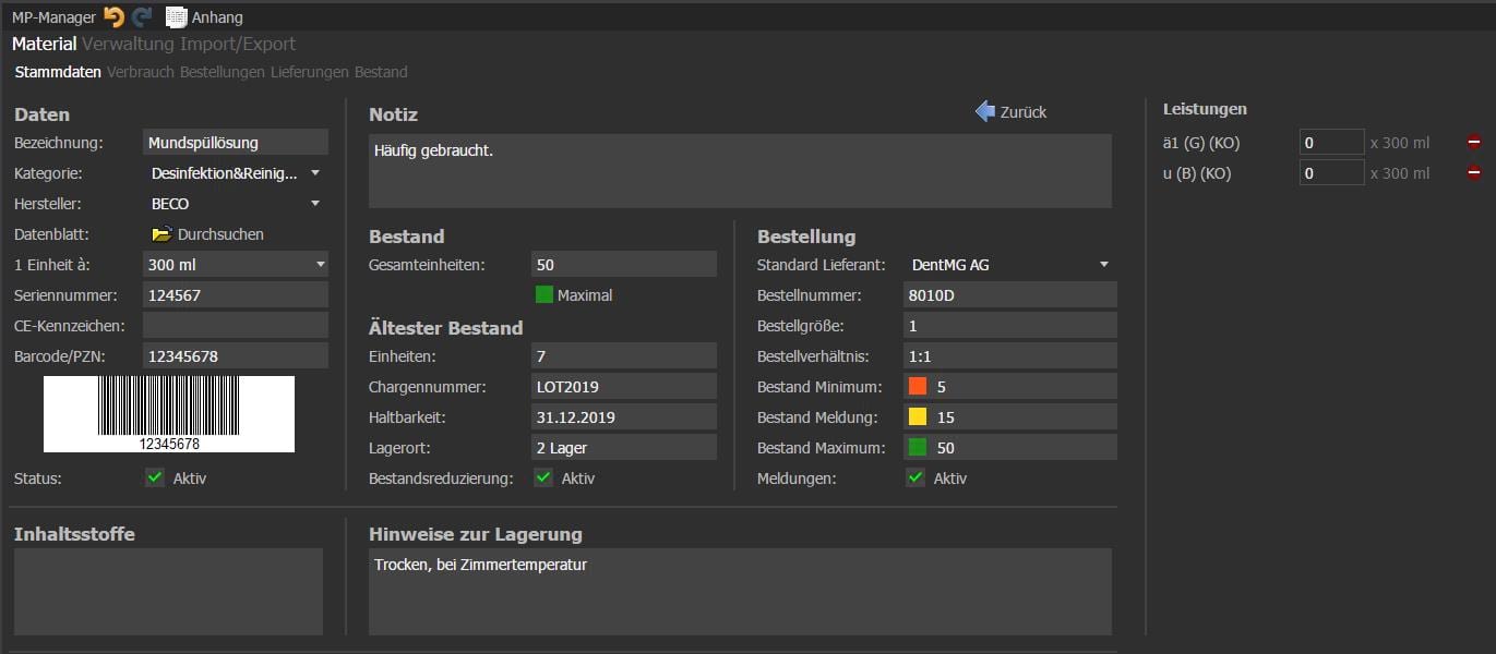 VISInext MP Manager der BDV Dental GmbH & Co. KG - alle Produkt- und Lieferdaten im Blick
